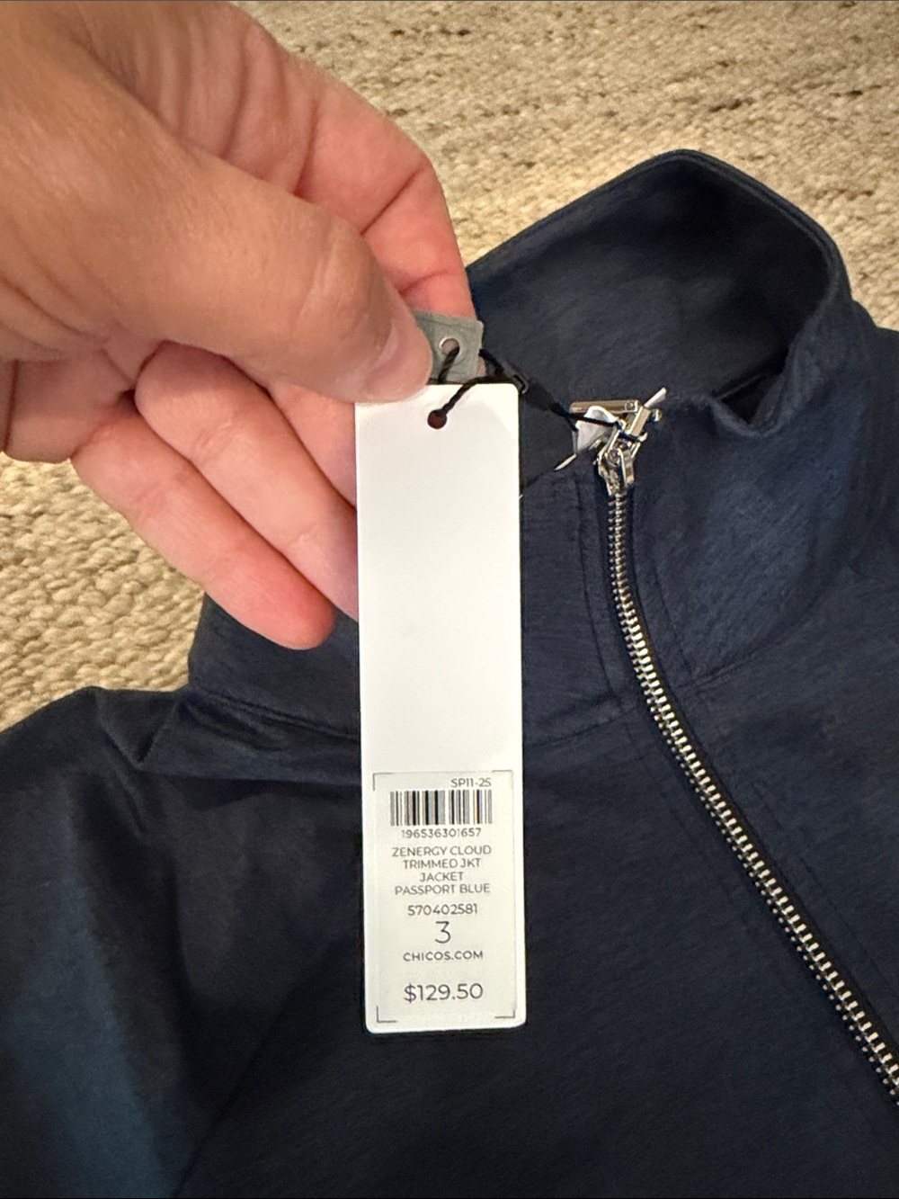 NWT Chico’s Zenergy Cloud Trimmed Jacket- size 3 (XL) - Picture 2 of 5